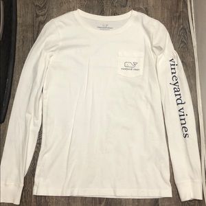 VINEYARD VINES WHITE WOMANS LONG SLEEVE
